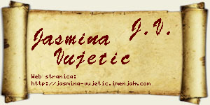 Jasmina Vujetić vizit kartica